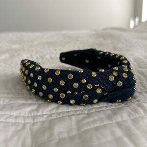 Lele Sadoughi Denim Studded Headband
